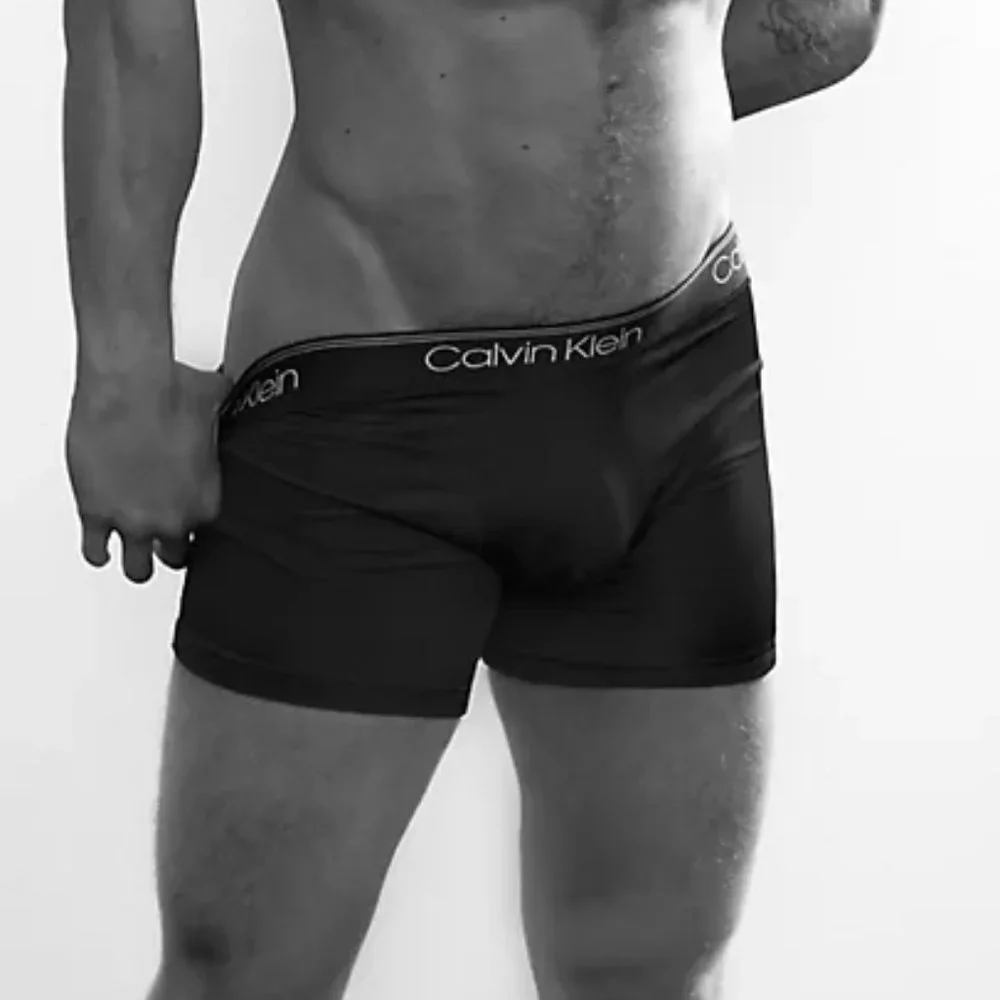 Calvin Klein 3-PK Microfiber Stretch Black Boxer Briefs Med NWT - Picture 3 of 13